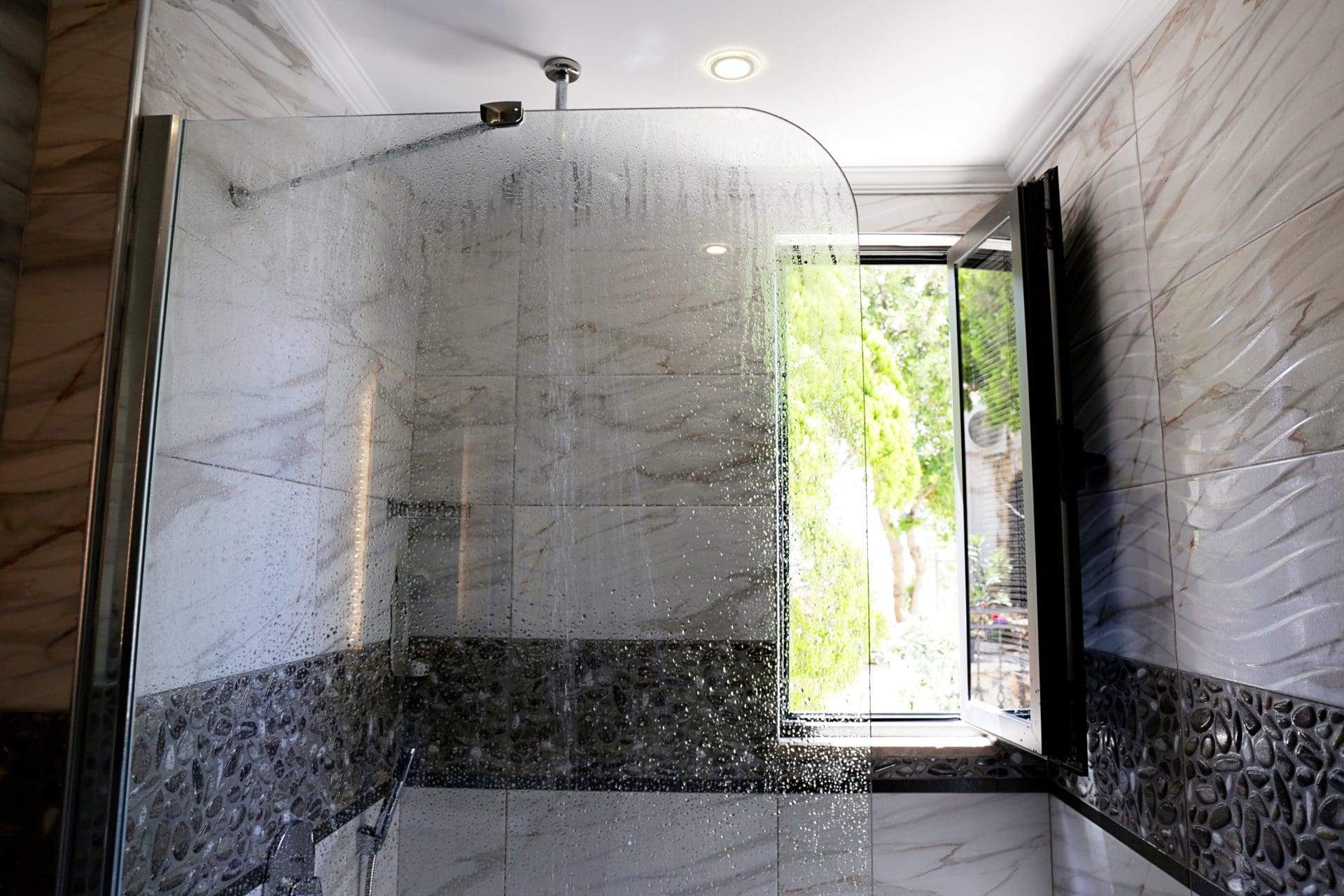 frameless shower