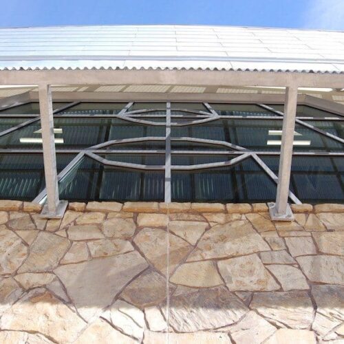 Exterior View of Custom Curtain Wall System on Building | Round Rock Sports Center | Commercial Projects | Anchor-Ventana