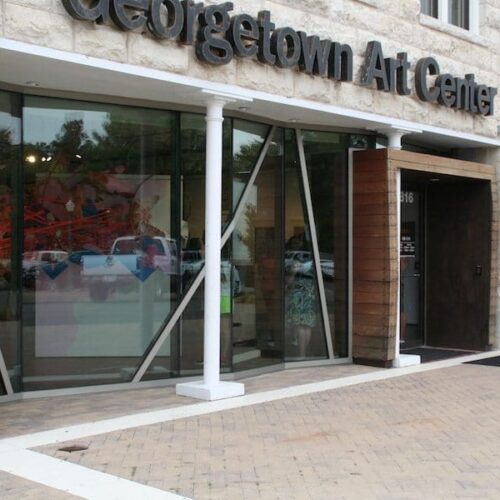 Exterior View of Storefront Entrance & Curtain Wall System | Georgetown Art Center | Commercial Projects | Anchor-Ventana