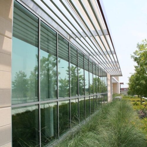 Entrance Building Glass Windows | AISD Performing Arts Center | Commercial Projects | Anchor-Ventana