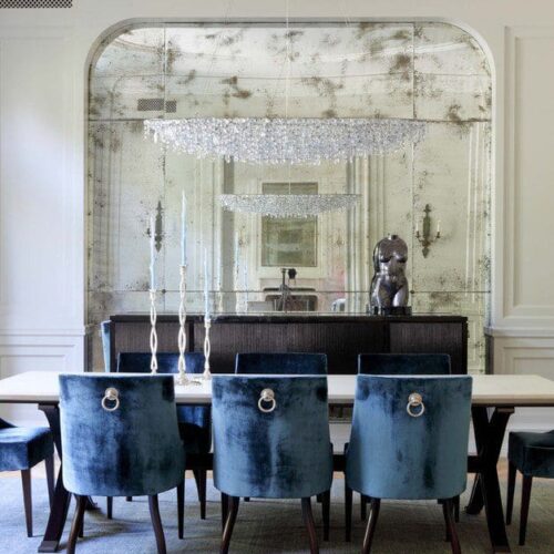 antique mirrors in living room