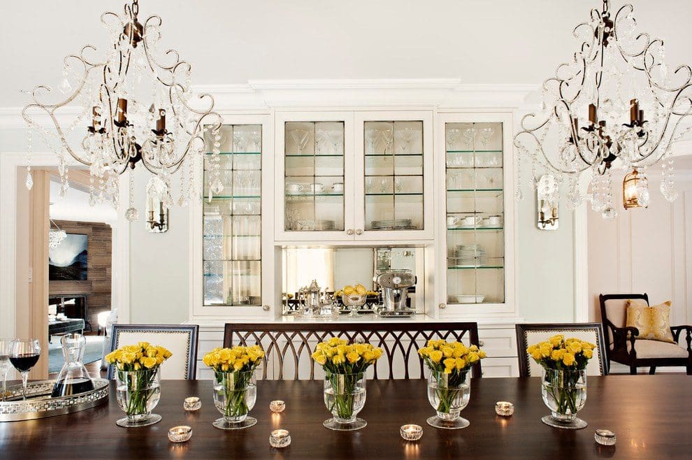 Cabinet Glass & Glass Shelves in Dining Room | Cabinet Glass & Shelves Gallery | Residential Products | Anchor-Ventana Glass