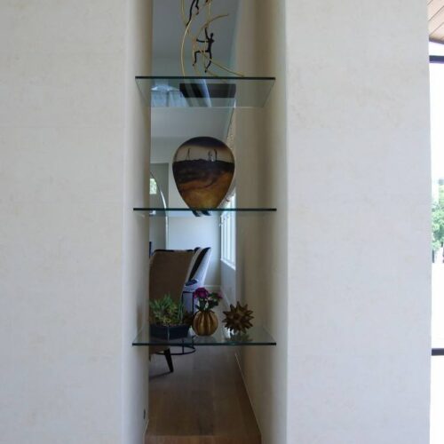 Glass Shelves in Living Room | Cabinet Glass & Shelves Gallery | Residential Products | Anchor-Ventana Glass