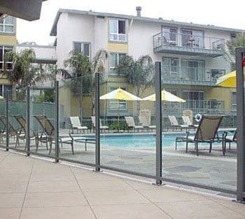 Glass Partition - Pool Fence | Commercial Glass Handrails | Commercial Products | Anchor-Ventana Glass