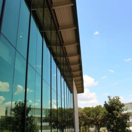 Close Up Exterior View of Curtain Wall System | Curtain Walls | Multi-Story Buildings | Commercial Products Gallery | Anchor-Ventana Glass