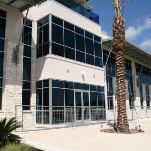 Storefront Entrance and Curtain Wall on Building B | Entrances Gallery | Commercial Products | Anchor-Ventana Glass