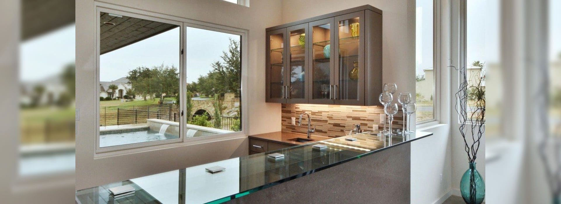 Glass Countertops / Table Tops | Residential Glass Products | Anchor-Ventana Glass Company | Austin TX Glass