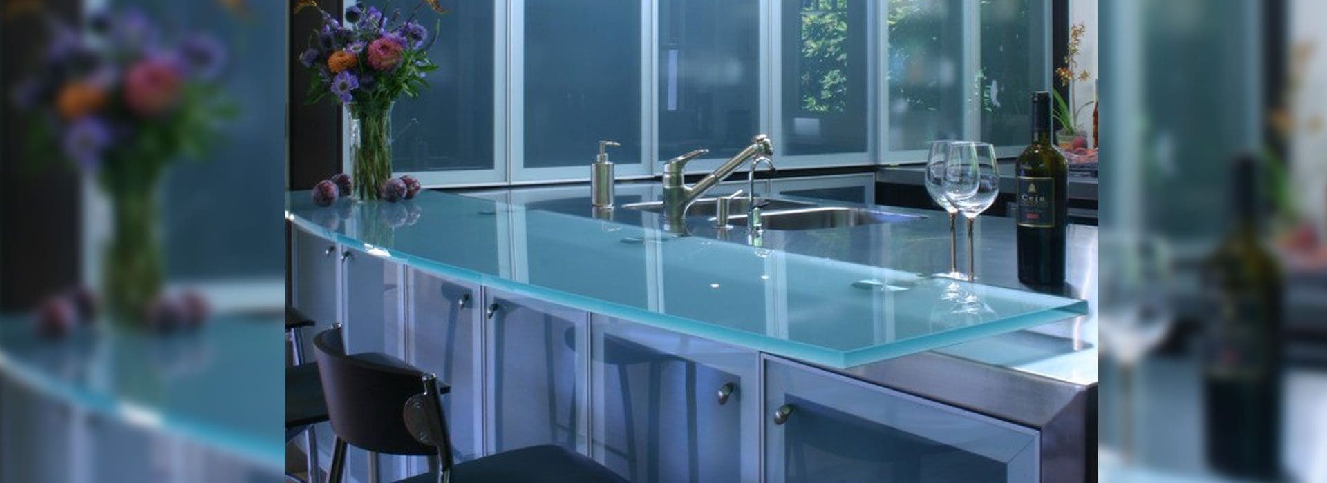 Glass Countertops / Table Tops | Residential Glass Products | Anchor-Ventana Glass Company | Austin TX Glass