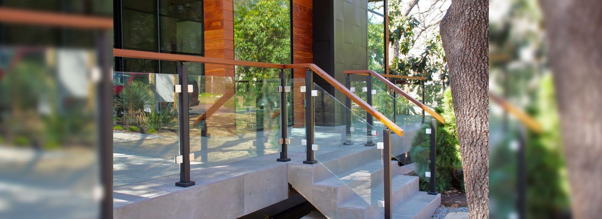 Glass Handrail Systems | Exterior Handrail System | Residential Products & Services | Anchor-Ventana Glass Company