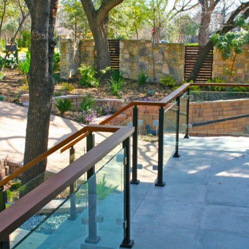 Exterior Clear Glass Handrail | Glass Handrail Systems | Residential Gallery | Anchor-Ventana Glass