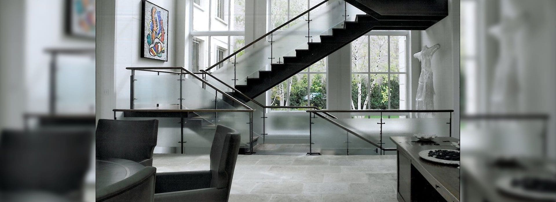 Glass Handrail Systems | Interior Handrail System | Residential Products & Services | Anchor-Ventana Glass Company