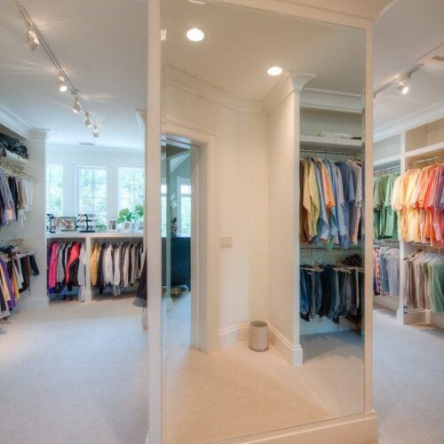 Frameless Beveled Mirrors in Bedroom Closet | Mirrors Gallery | Beautiful Mirrors | Anchor-Ventana Glass