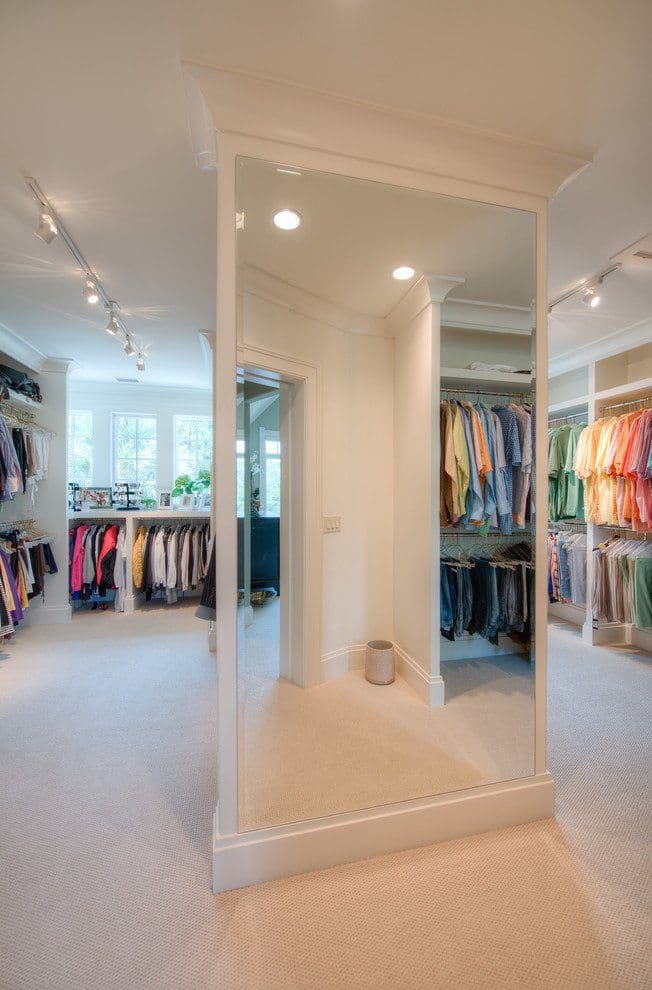 Frameless Beveled Mirrors in Bedroom Closet | Mirrors Gallery | Beautiful Mirrors | Anchor-Ventana Glass