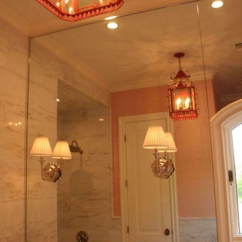 Frameless Mirror in Bathroom | Mirrors Gallery | Anchor-Ventana Glass