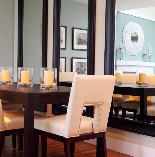 Framed Mirrors in Dining Room | Mirrors Gallery | Anchor-Ventana Glass