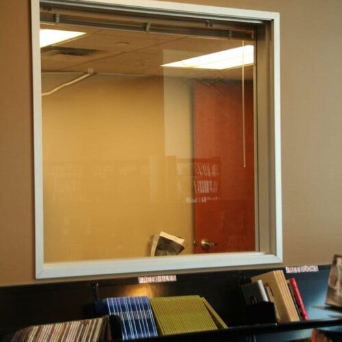 Interior View of Partition Window | Bertram Library | Commercial Projects | Anchor-Ventana