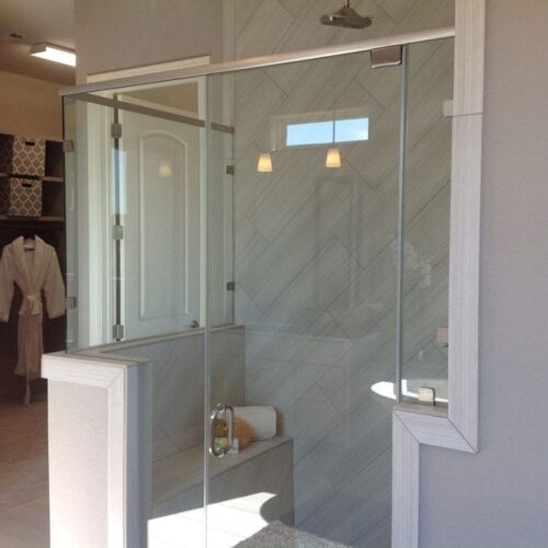 Semi-Frameless Shower | Shower Gallery | Anchor-Ventana Glass