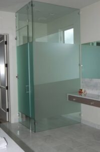 Frameless Shower Door - Modern Bathroom | Shower Gallery | Anchor-Ventana Glass