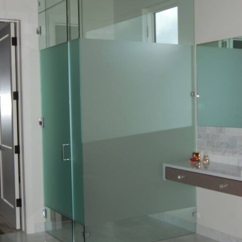 Frameless Glass Shower Door - Modern Bathroom | Shower Gallery | Anchor-Ventana Glass