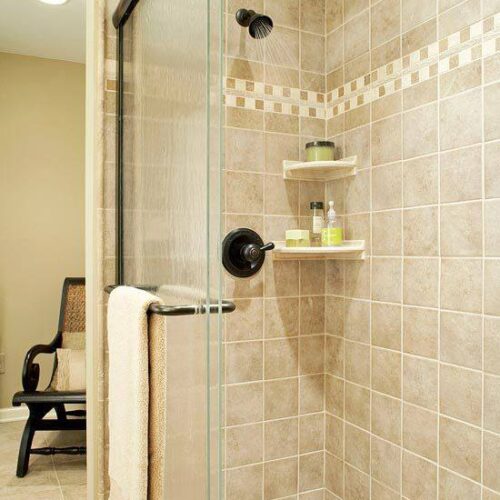 Sliding Tub Enclosure in Bathroom | Shower Gallery | Anchor-Ventana Glass