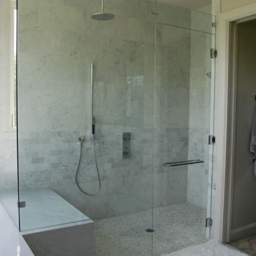 Let Anchor-Ventana enclose your shower space with a custom-fitted frameless glass enclosure | Shower Gallery | Anchor-Ventana Glass