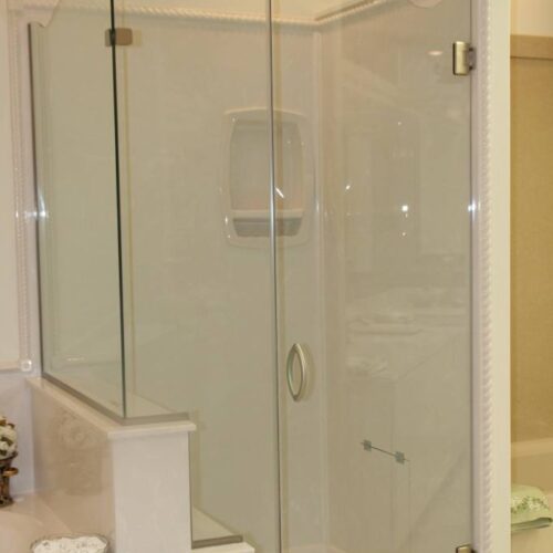 Frameless Corner Shower Enclosure | Shower Gallery | Anchor-Ventana Glass