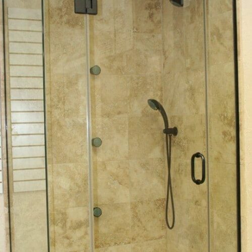 Frameless Corner Steam Enclosure | Shower Gallery | Anchor-Ventana Glass