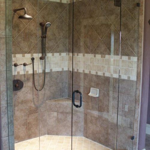 Frameless Shower - Bathroom - Traditional | Shower Gallery | Anchor-Ventana Glass